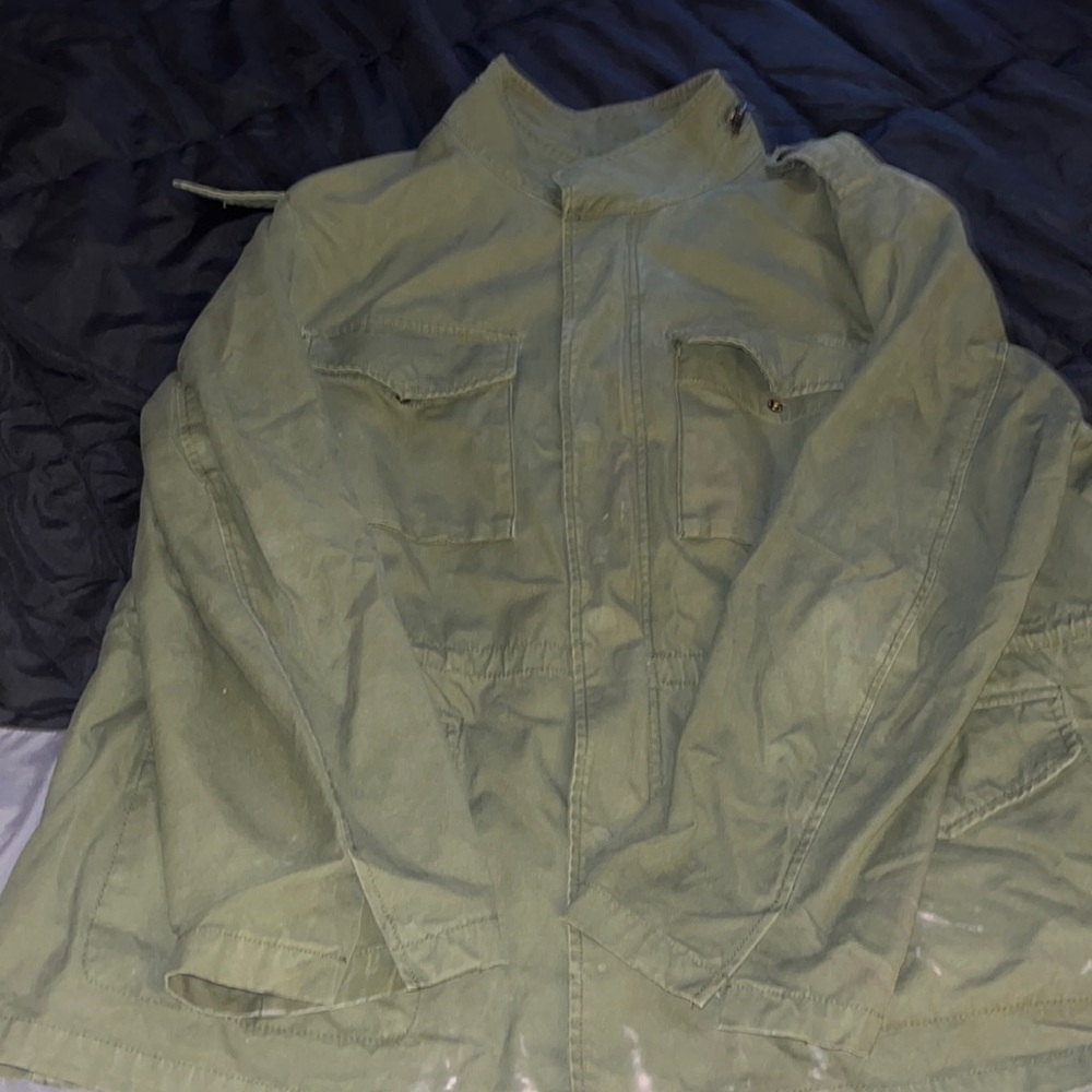 Lane Bryant jacket, olive, used.